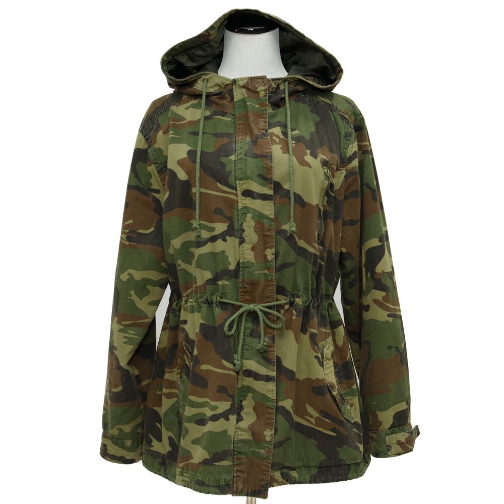 Ambiance Outerwear Camo Utility Jacket Size 1X